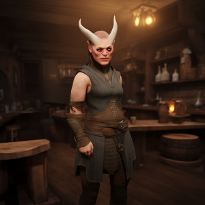 ot, 3d unreal engine render, detailed, tavern backgrou s-732425960